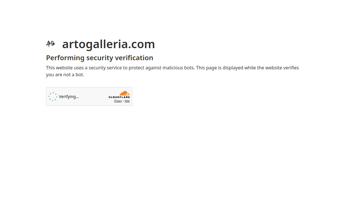 artogalleria.com screenshot