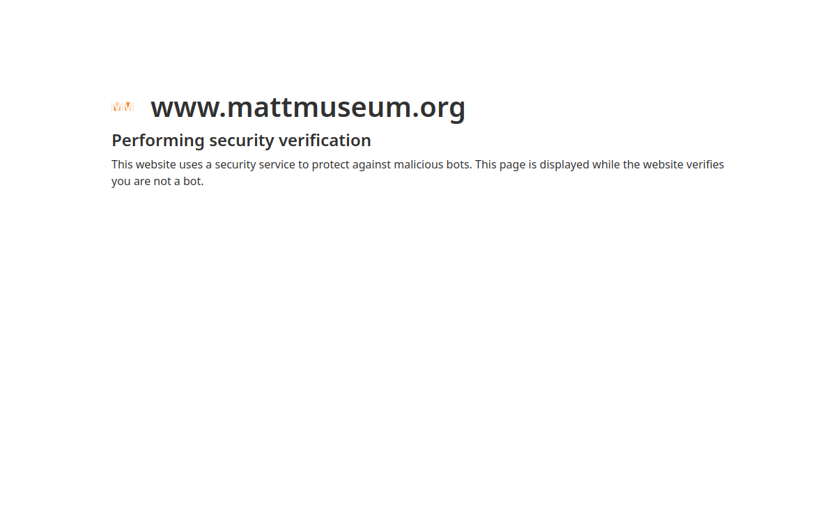 mattmuseum.org screenshot