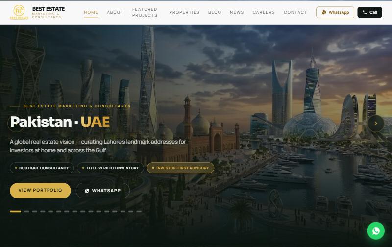 bestestatemarketing.pk screenshot