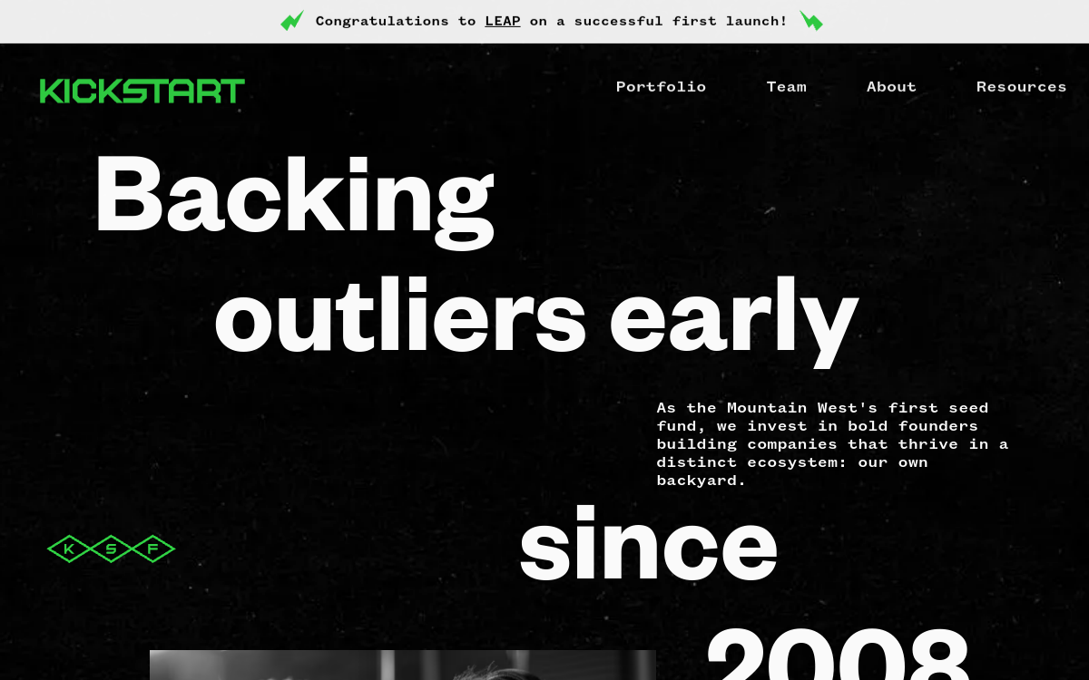 kickstartfund.com screenshot
