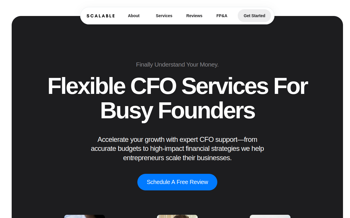 scalablecfo.io screenshot