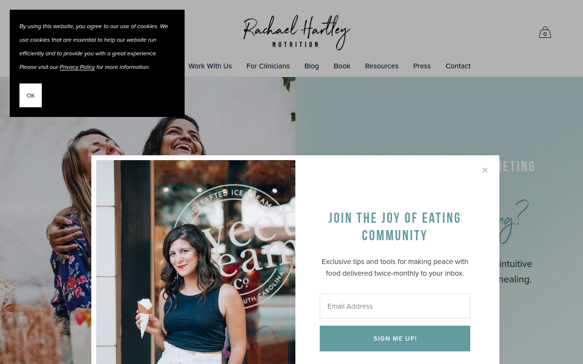 rachaelhartleynutrition.com screenshot